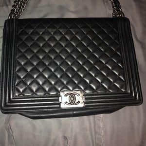 SOLD!  Authentic Chanel Large Boy Bag